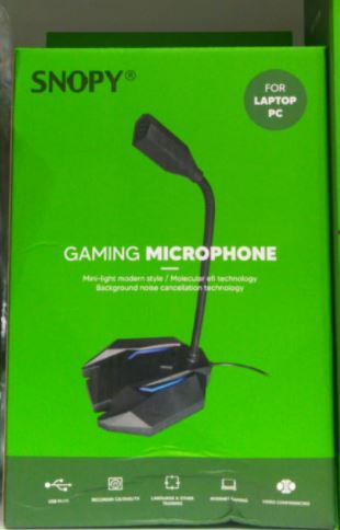 SNOPY SN-110M Siyah Led Usb MASAÜSTÜ MİKROFONU